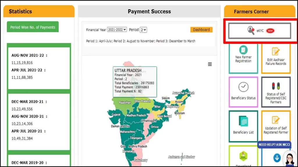 PM Kisan Offcial Website https://pmkisan.gov.in/ | PM Kisan e-KYC | Farner Corner | pm kisan next installment