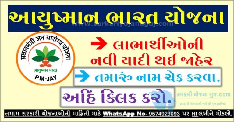 Ayushman Bharat Scheme List |  આયુષ્યમાન ભારત યોજના લિસ્ટ