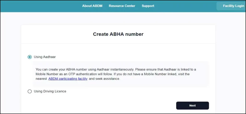 Governement Official Portal (https://ndhm.gov.in/) | Create Health ID Via Aadhar Card