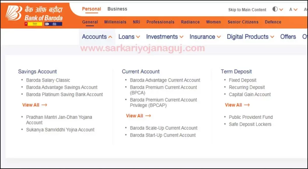 Open Bank Account Online in Bank of Baroda 