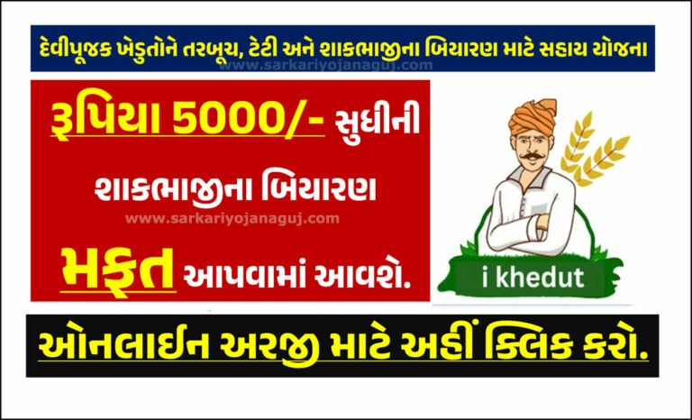 દેવીપૂજક ખેડુતોને તરબૂચ, ટેટી અને શાકભાજીના બિયારણ માટે સહાય યોજના